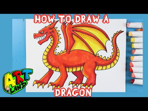How to Draw an EASY DRAGON