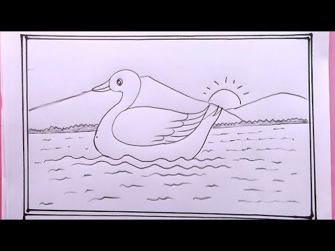 how to draw duck easyduck drawing easy