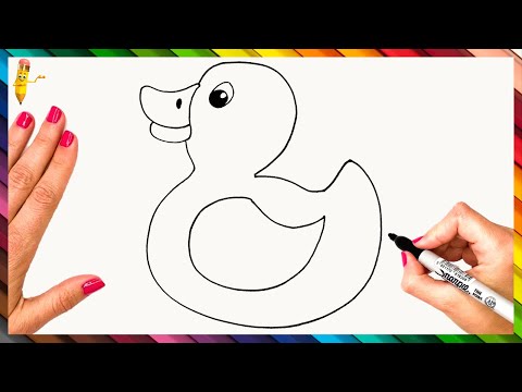 How To Draw A Duck Step By Step  Duck Drawing Easy