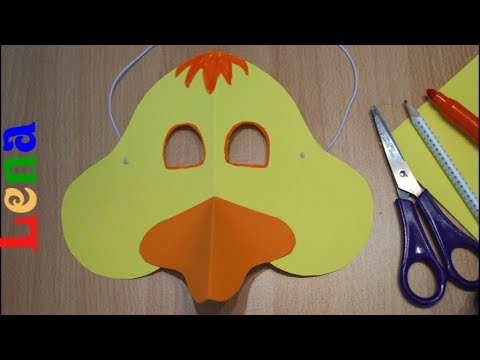Enten Maske basteln  How to make Duck Mask DIY     
