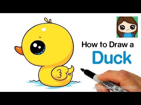How to Draw a Duck Super Easy and Cute