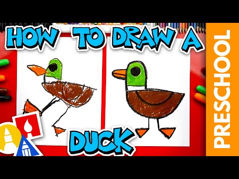 How To Draw A Duck  Preschool