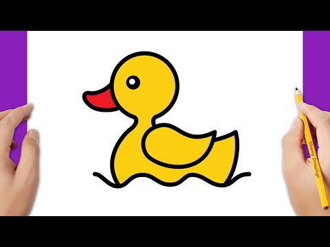 HOW TO DRAW A DUCK EASY