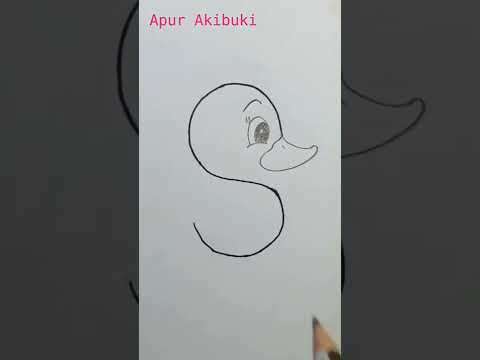 Easy duckling drawing  Cute Cartoon duckling drawing using 39S39  shorts