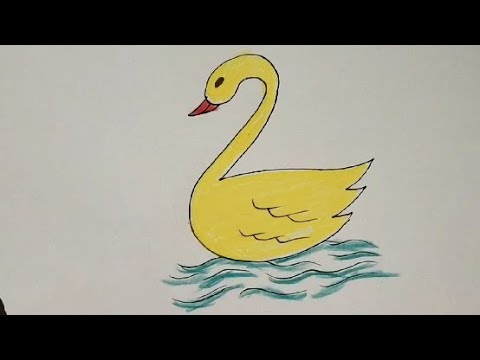 How to Draw DUCK Easy Drawing For Beginners  Very Easy Number 2 Draw A Duck  Duck Cute Drawing