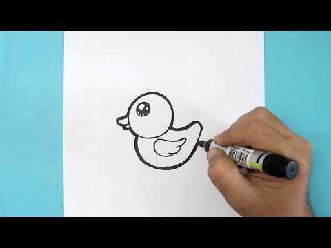 How to DRAW DUCKLING Step by step