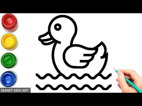 How To Draw Duck  Duck Drawing  Duck  Smart Kids Art