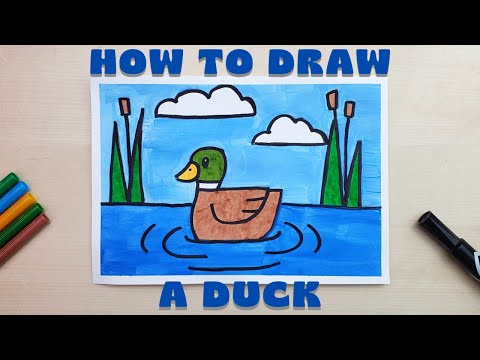 How to Draw a Duck  Easy for Kids