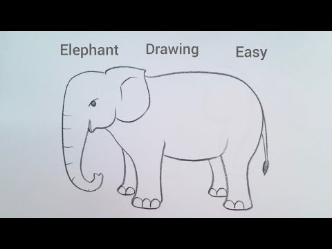 how to draw elephant drawing easy step by stepDrawingTalent