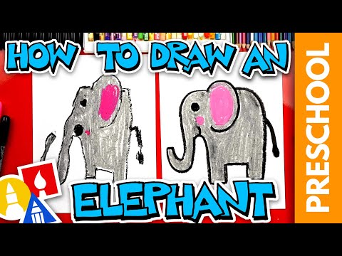 How To Draw An Elephant  Preschool