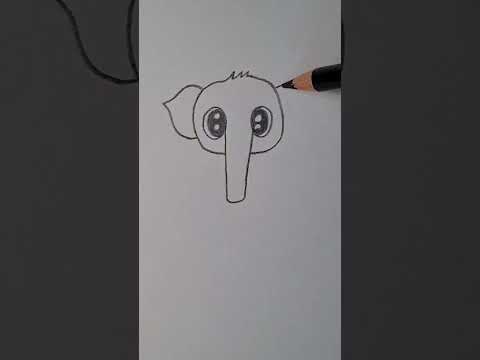 draw cute elephant