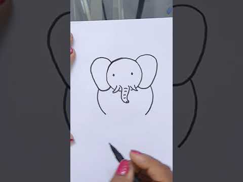 Elephant  Elephant Drawing  Elephant Drawing For Kids How To Draw Elephant