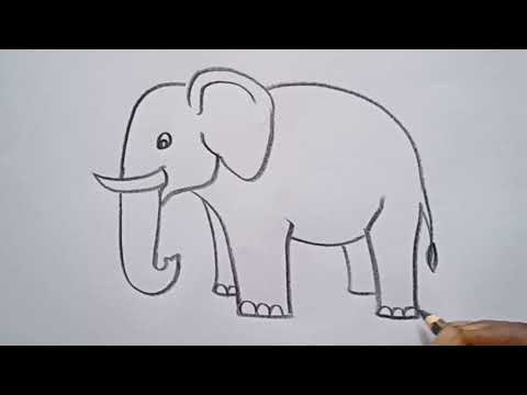 how to draw elephant drawing easy step by stepKids Drawing Talent