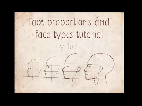 HOW TO DRAW Face Proportions and 11 Face types