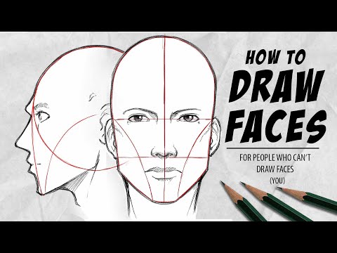 How to DRAW FACES  In your own Style Front  Sideview  DrawlikeaSir