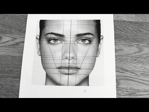 TUTORIAL How to Draw Face Proportions From a Photo Step by Step