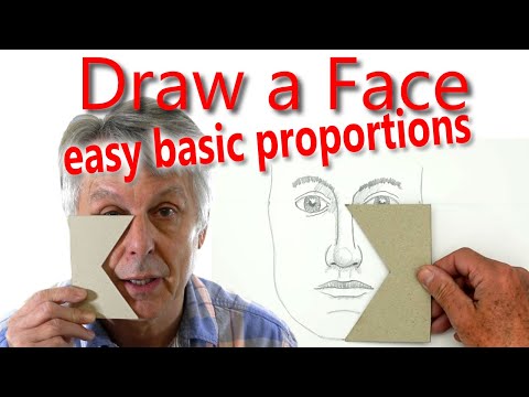 How to Draw a Face PART 2 Basic Proportions
