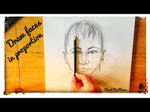 Art at home Draw faces in proportion Art Howtodraw