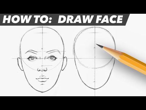 How To Draw Face  Easy Beginner Proportion Tutorial