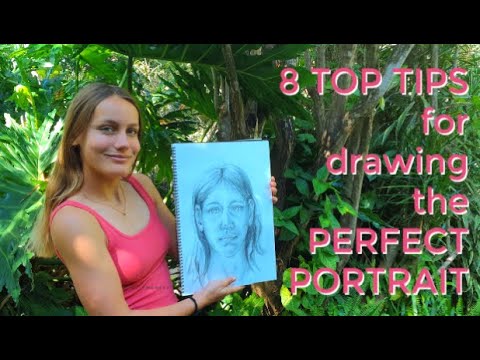 8 TOP TIPS for drawing FACE in PROPORTION  How to draw a perfect portrait every time