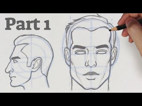 How to Draw a Face from any Angle  Part 1  Front amp Side View