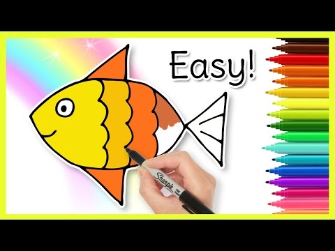 How to Draw a FISH Easy Drawings for Kids
