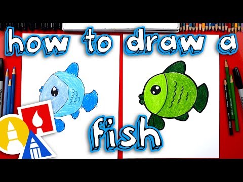 How To Draw A Cartoon Fish for young artists
