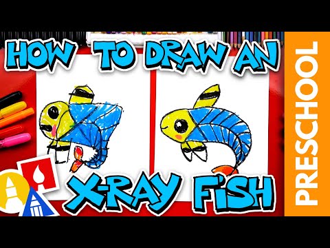 How To Draw An XRay Fish  Letter X  Preschool