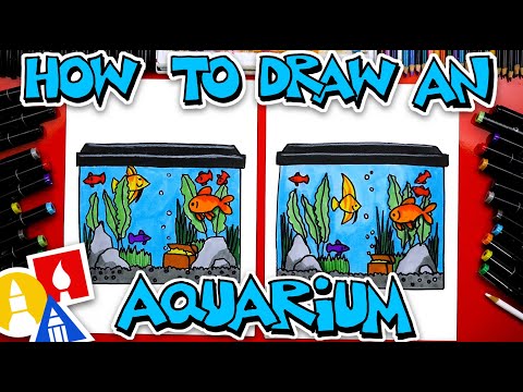 How To Draw A Fish Tank Aquarium