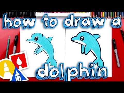 How To Draw A Cartoon Dolphin