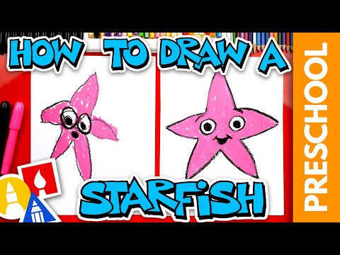 How To Draw A Starfish  Preschool