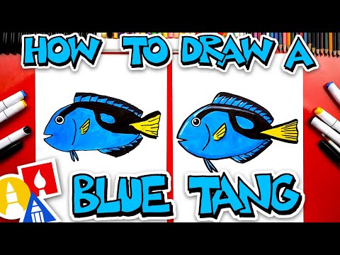 How To Draw A Blue Tang