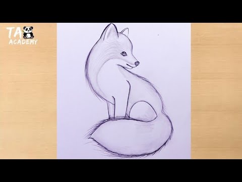 Easy cute Foxwolf  pencildrawig