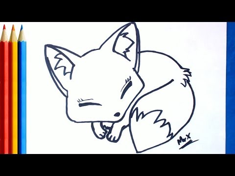 fastversion How to Draw a Fox Step by Step  Cute so easy Tutorial