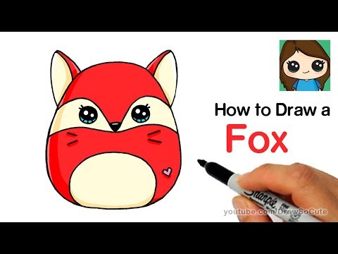 How to Draw a Cute Fox Easy  Squishy Squooshems