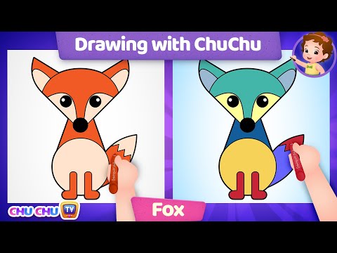 How to Draw a Fox  Drawing with ChuChu  ChuChu TV Drawing for Kids Easy Step by Step