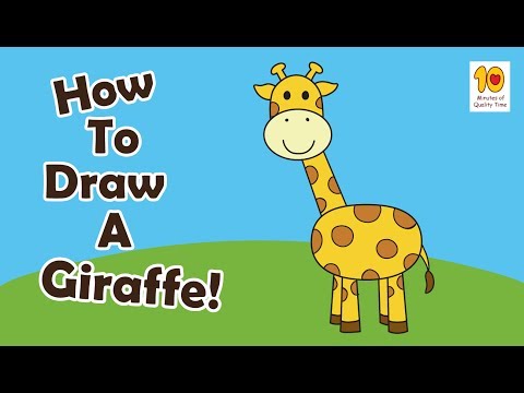 How to Draw a Giraffe For Kids Step by Step