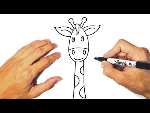 How to draw a Giraffe for kids  Giraffe Easy Draw Tutorial