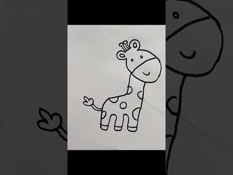 giraffe drawing for kids shorts giraffe draw giraffe easy howtodraw
