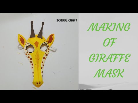 Giraffe mask How to make giraffe mask School Craft