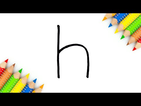 Easy Drawing  How To Draw Horse from Letter H step by step doodle art for kids on Paper