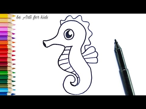 How To Draw A Seahorse