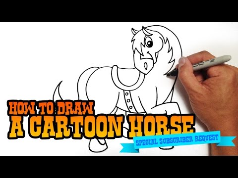 How to Draw a Horse  Step by Step for Kids