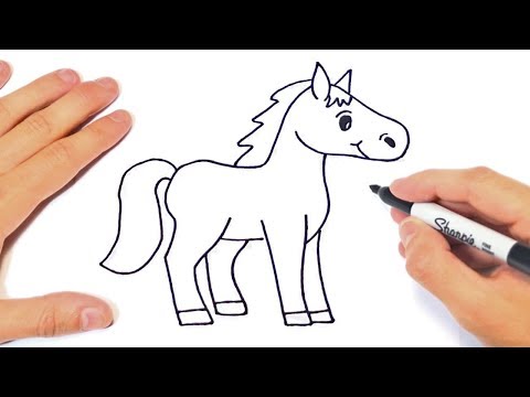How to draw a Horse Step by Step  Horse Drawing Lesson