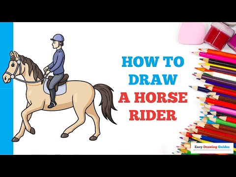 How to Draw a Horse Rider Easy Step by Step Drawing Tutorial for Beginners