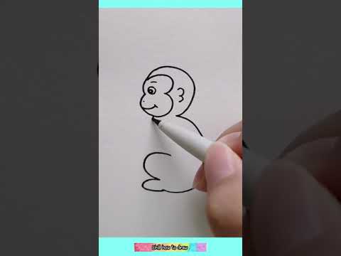 3 3 3  monkey  How to draw monkey  drawing draw
