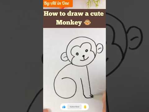 How to draw a monkeyHow to draw a monkey for kidsHow to draw a monkey easyshorts ashortaday art