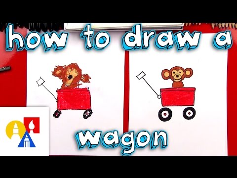 How To Draw A Wagon With A Monkey young artists