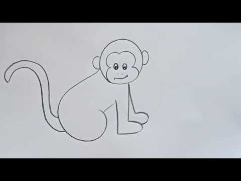 how to draw monkey drawing easy step by stepKids Drawing Talent