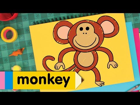 How to Draw A Monkey  Super Simple Draw  Step By Step